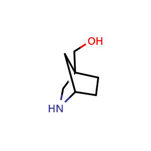 Chemical structure of 2-azabicyclo[2.2.1]heptan-4-ylmethanol , CAS 2613384-34-0, AChemBlock X214060
