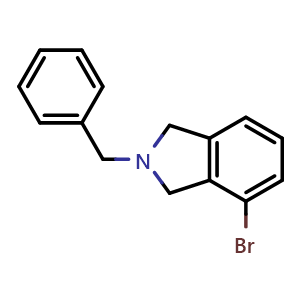 Chemical structure of 2-benzyl-4-bromoisoindoline , CAS 923590-78-7, AChemBlock X214064