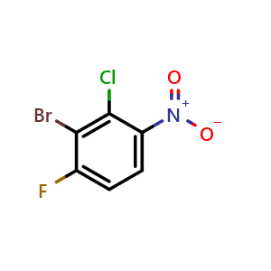 2-bromo-3-chloro-1-fluoro-4-nitrobenzene