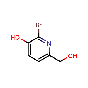 Chemical structure of 2-bromo-6-(hydroxymethyl)pyridin-3-ol , CAS 168015-04-1, AChemBlock X214126