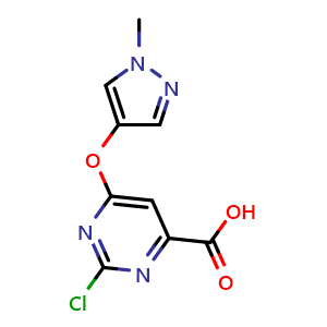 2-chloro-6-(1-methylpyrazol-4-yl)oxy-pyrimidine-4-carboxylic acid