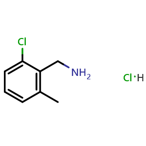 Chemical structure of 2-chloro-6-methylbenzylamine hydrochloride , CAS 1314979-09-3, AChemBlock X214192
