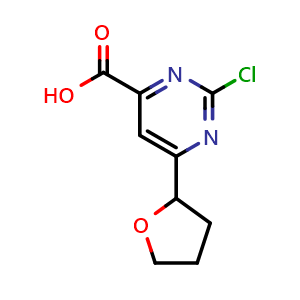 2-chloro-6-tetrahydrofuran-2-yl-pyrimidine-4-carboxylic acid