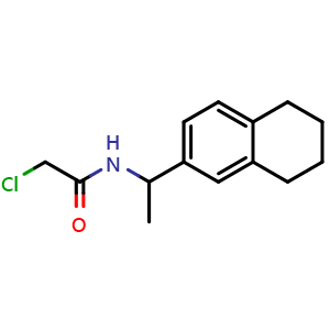2-chloro-N-[1-(5,6,7,8-tetrahydronaphthalen-2-yl)ethyl]acetamide