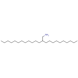 Chemical structure of 2-Decyl-1-tetradecanamine , CAS 62281-07-6, AChemBlock X214223