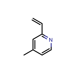 Chemical structure of 2-ethenyl-4-methylpyridine , CAS 13959-34-7, AChemBlock X214229