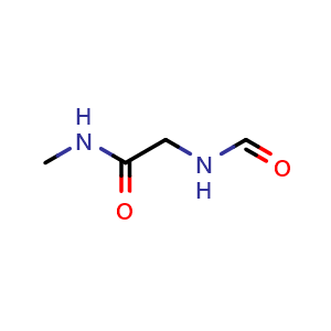 Chemical structure of 2-formamido-N-methylacetamide , CAS 34495-37-9, AChemBlock X214254