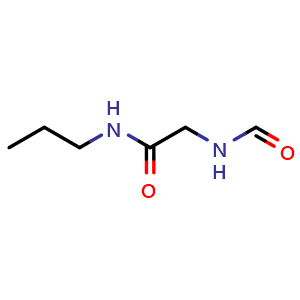 Chemical structure of 2-formamido-N-propylacetamide , CAS 1314967-92-4, AChemBlock X214255