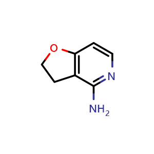 Chemical structure of 2H,3H-furo[3,2-c]pyridin-4-amine , CAS 1539440-00-0, AChemBlock X214258