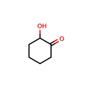 Chemical structure of 2-hydroxycyclohexan-1-one , CAS 533-60-8, AChemBlock X214267