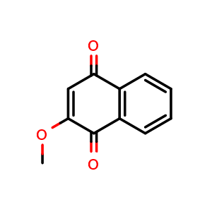 Chemical structure of Lawsone methyl ether , CAS 2348-82-5, AChemBlock X214280
