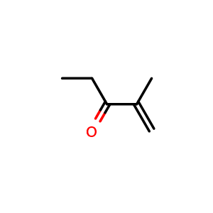 Chemical structure of 2-Methyl-1-penten-3-one , CAS 25044-01-3, AChemBlock X214295
