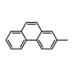 Chemical structure of 2-Methylphenanthrene , CAS 2531-84-2, AChemBlock X214324