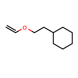 Chemical structure of 2-vinyloxyethylcyclohexane , CAS 103983-46-6, AChemBlock X214347