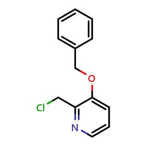 Chemical structure of 3-(benzyloxy)-2-(chloromethyl)pyridine , CAS 944445-41-4, AChemBlock X214433