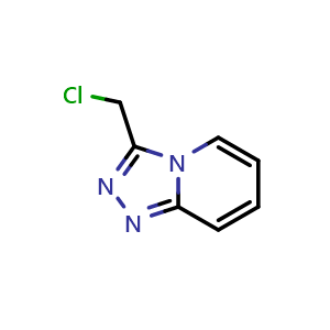 Chemical structure of 3-(chloromethyl)-[1,2,4]triazolo[4,3-a]pyridine , CAS 855789-56-9, AChemBlock X214439