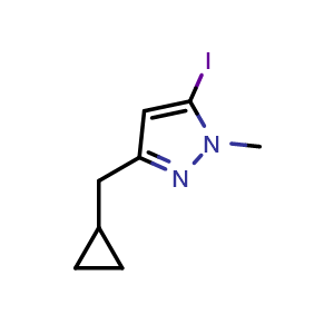 3-(cyclopropylmethyl)-5-iodo-1-methyl-1H-pyrazole