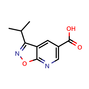 3-(propan-2-yl)-[1,2]oxazolo[5,4-b]pyridine-5-carboxylic acid