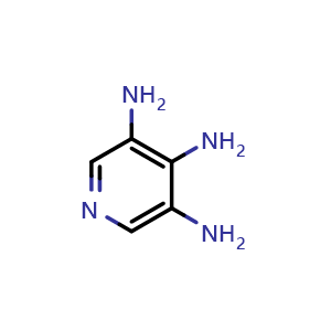 Chemical structure of 3,4,5-Pyridinetriamine , CAS 618439-82-0, AChemBlock X214486