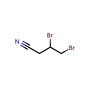 Chemical structure of 3,4-Dibromo-butyronitrile , CAS 25109-74-4, AChemBlock X214494