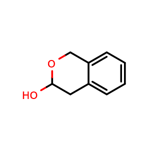 Chemical structure of 3,4-dihydro-1H-2-benzopyran-3-ol , CAS 42900-89-0, AChemBlock X214500