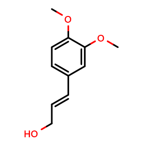 Chemical structure of 3,4-Dimethoxycinnamyl alcohol , CAS 40918-90-9, AChemBlock X214505