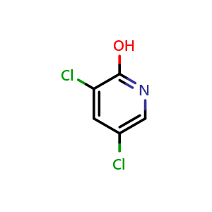 Chemical structure of 3,5-dichloro-2-hydroxypyridine , CAS 5437-33-2, AChemBlock X214520