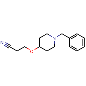 3-[(1-benzylpiperidin-4-yl)oxy]propanenitrile