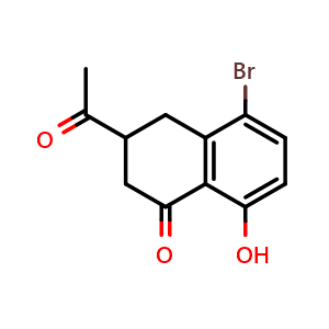 3-acetyl-5-bromo-8-hydroxy-1,2,3,4-tetrahydronaphthalen-1-one