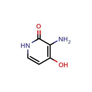 Chemical structure of 3-amino-4-hydroxy-1,2-dihydropyridin-2-one , CAS 103792-82-1, AChemBlock X214587