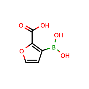 Chemical structure of 3-boronofuran-2-carboxylic acid , CAS 1799980-25-8, AChemBlock X214598