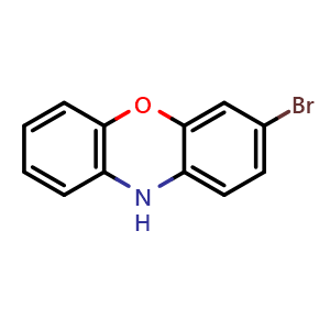 Chemical structure of 3-bromo-10h-phenoxazine , CAS 832734-15-3, AChemBlock X214601
