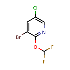 3-bromo-5-chloro-2-(difluoromethoxy)pyridine