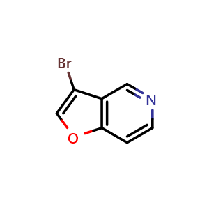 Chemical structure of 3-bromofuro[3,2-c]pyridine , CAS 92404-70-1, AChemBlock X214665