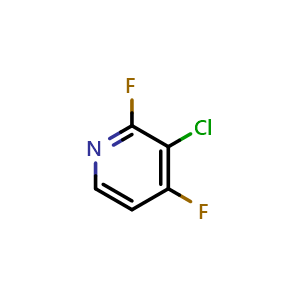 Chemical structure of 3-chloro-2,4-difluoropyridine , CAS 851179-01-6, AChemBlock X214673
