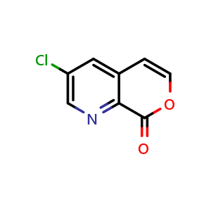 Chemical structure of 3-chloro-8H-pyrano[3,4-b]pyridin-8-one , AChemBlock X214691