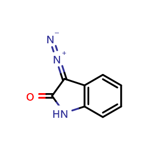 Chemical structure of 3-diazoindolin-2-one , CAS 3265-29-0, AChemBlock X214700