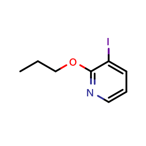 Chemical structure of 3-iodo-2-propoxypyridine , CAS 902837-45-0, AChemBlock X214730