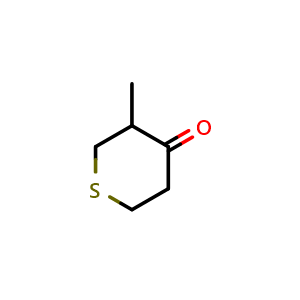 Chemical structure of 3-methylthian-4-one , CAS 38486-22-5, AChemBlock X214770