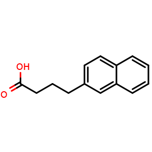 Chemical structure of 4-(naphthalen-2-yl)butanoic acid , CAS 782-28-5, AChemBlock X214872