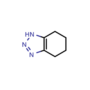 Chemical structure of 4,5,6,7-tetrahydro-1H-1,2,3-benzotriazole , CAS 6789-99-7, AChemBlock X214901