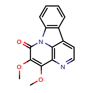 Chemical structure of 4,5-Dimethoxycanthin-6-one , CAS 18110-87-7, AChemBlock X214916