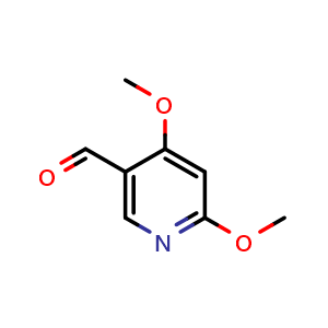 Chemical structure of 4,6-dimethoxynicotinaldehyde , CAS 202186-18-3, AChemBlock X214936