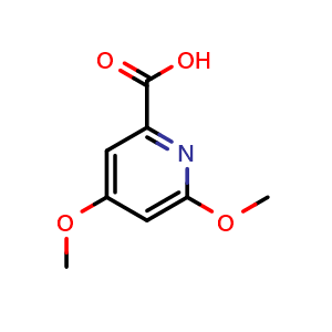 Chemical structure of 4,6-dimethoxypyridine-2-carboxylic acid , CAS 90764-84-4, AChemBlock X214937