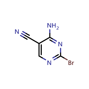 4-amino-2-bromo-pyrimidine-5-carbonitrile