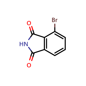 Chemical structure of 4-bromo-2,3-dihydro-1H-isoindole-1,3-dione , CAS 70478-63-6, AChemBlock X214994