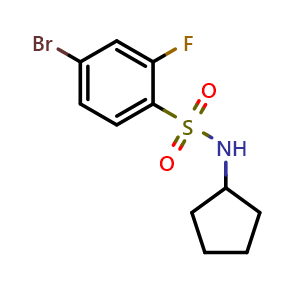 4-bromo-n-cyclopentyl-2-fluorobenzenesulfonamide