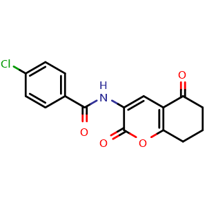 4-chloro-N-(2,5-dioxo-7,8-dihydro-6H-chromen-3-yl)benzamide