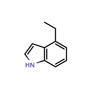 Chemical structure of 4-ethyl-1h-indole , CAS 344748-71-6, AChemBlock X215080