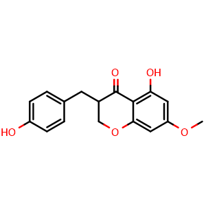 5-hydroxy-3-(4-hydroxybenzyl)-7-methoxychroman-4-one